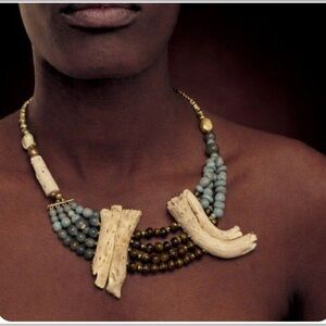 Elegant Artisan Necklace with Natural Accents